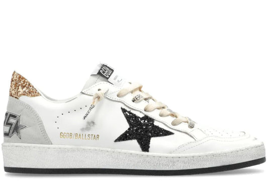 Golden Goose Ballstar White Black Gold