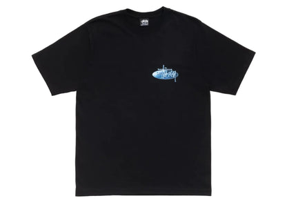 Stussy Wave Oval Black Tee