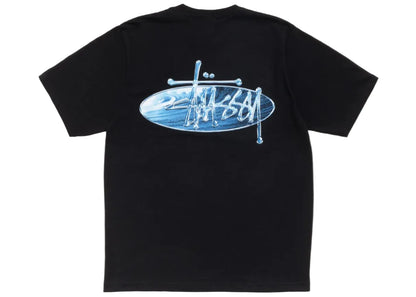 Stussy Wave Oval Black Tee